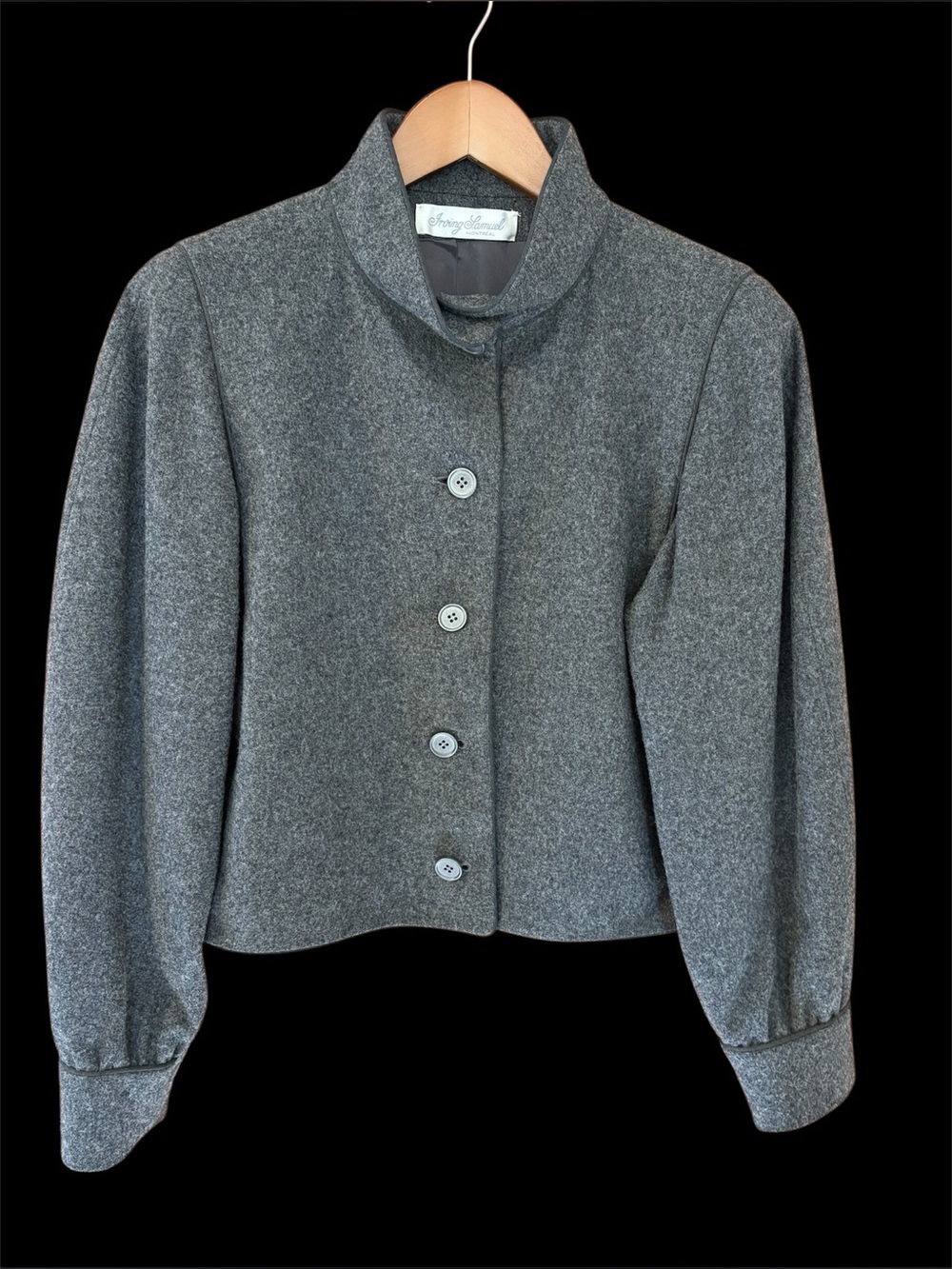 Irving Samuel Montreal Wool Blend Cropped Jacket, vintage, size 10, like new